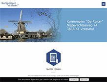 Tablet Screenshot of korenmolenderuiter.nl